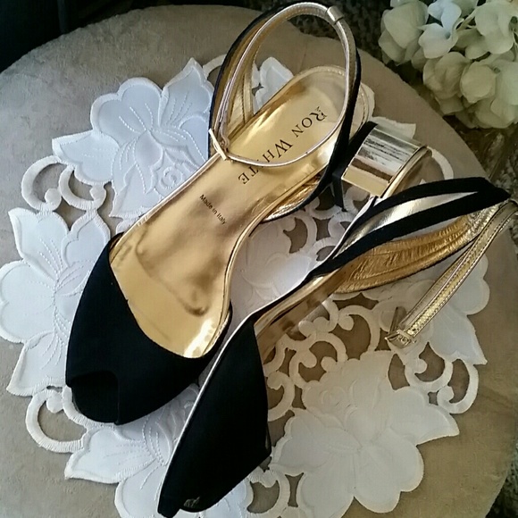 👠HP!*Ron White peep-toe - like new