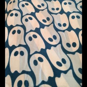 Lularoe OS Ghosts Halloween leggings Blue NWT