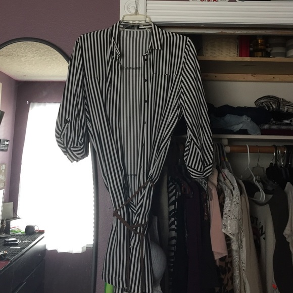 B&W stripped dress