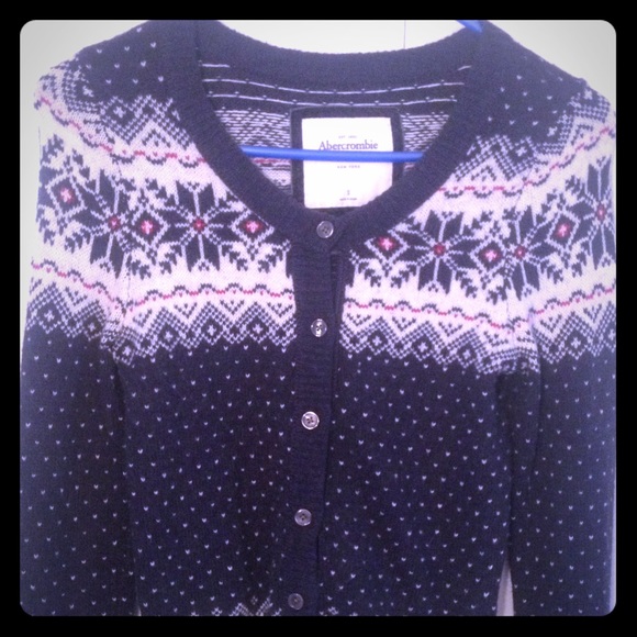 Abercrombie & Fitch winter cardigan size Small - Picture 1 of 4