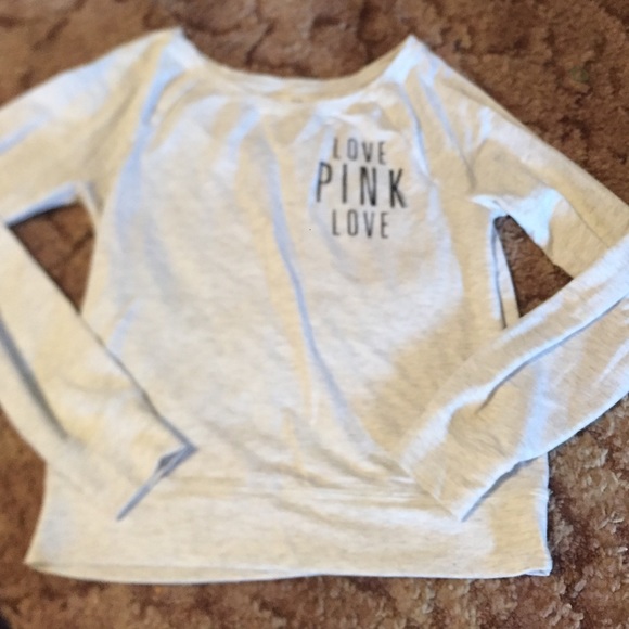 PINK Victoria's Secret light grey sweater