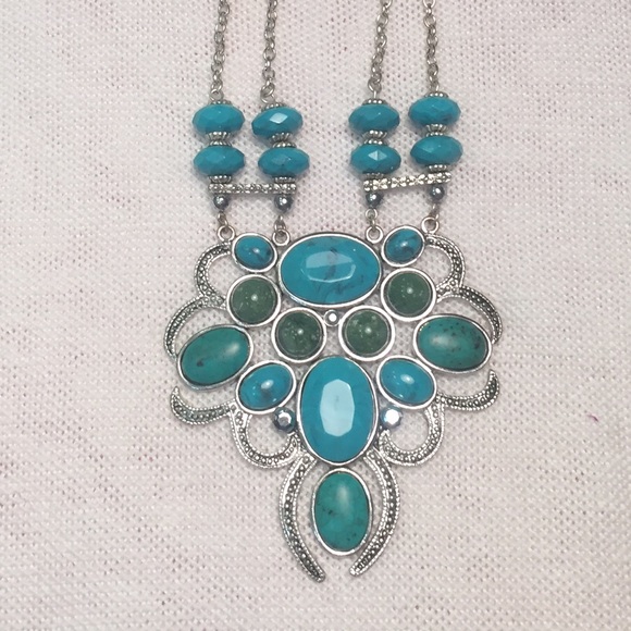 Turquoise statement necklace