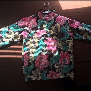 Floral Patagonia Snap-T Fleece