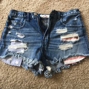 High waisted Hollister shorts