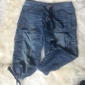 Unionbay Capri Cargo Pant with Pockets & Ties