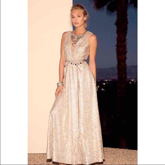 Lulus gold dress