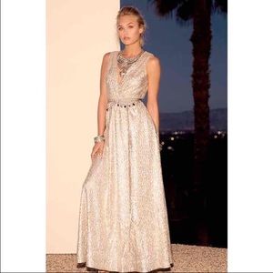 Lulus gold dress