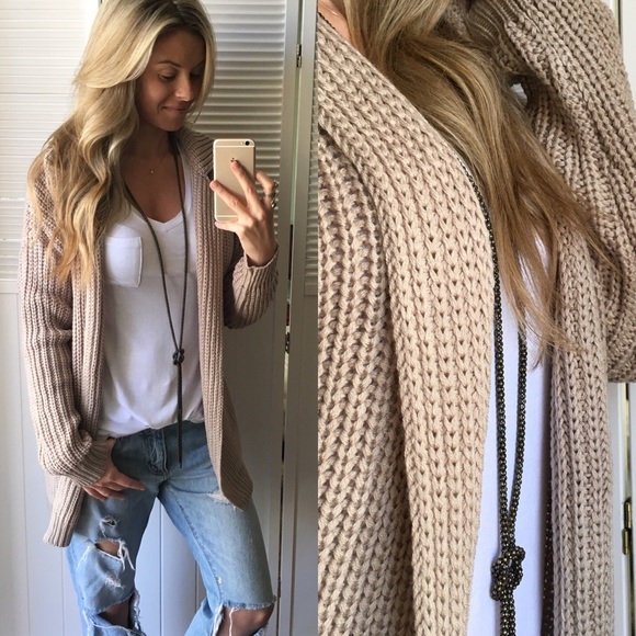 Sweaters - ✨Sale//Last • Chai Loose Knit Sweater Jacket