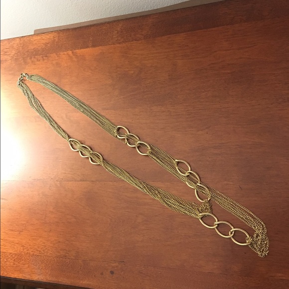 Gold Multi Strand LOFT Necklace