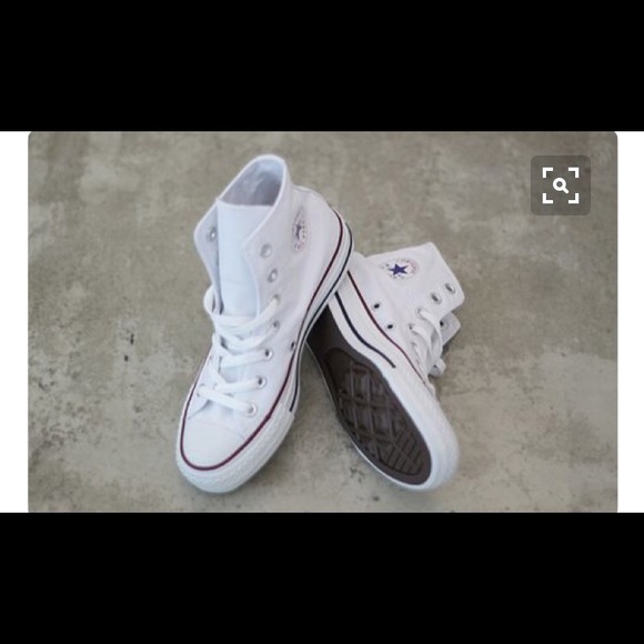 White Hightop Converse