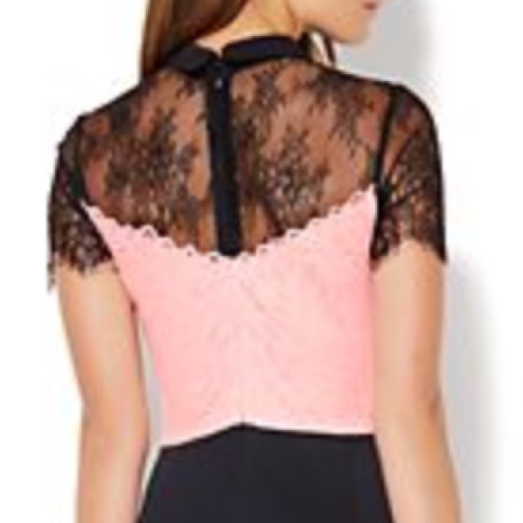 COLORBLOCK LACE SHEATH DRESS - Picture 4 of 9