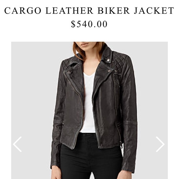 All saints leather jacket