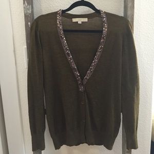 LOFT Embellished Cardigan