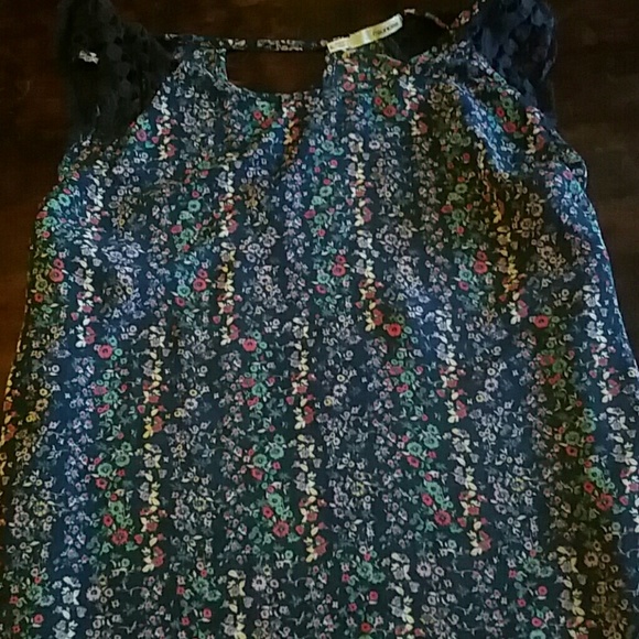 Flower printed dressy tank top
