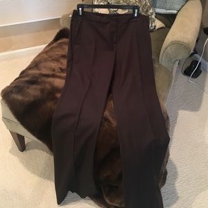 Theory dark brown wool slacks