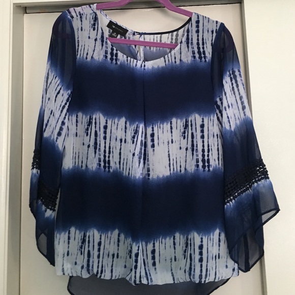 Ombré blue blouse