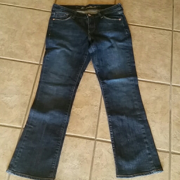 Old navy sweetheart dark blue wash jeans.
