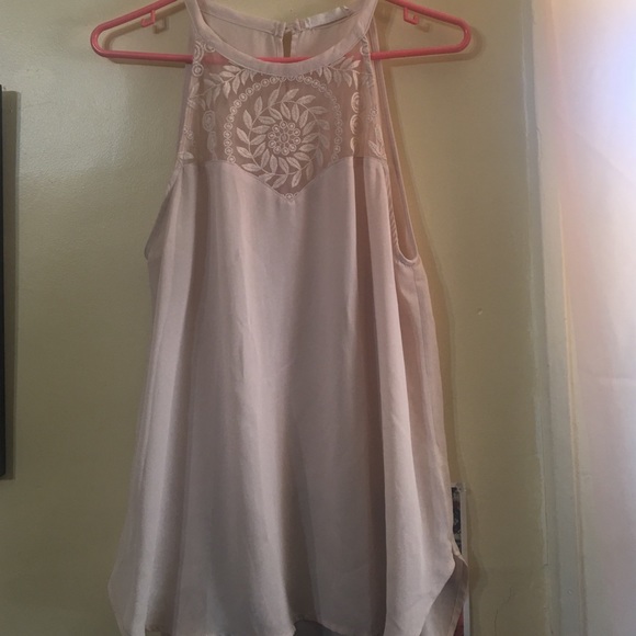 Silky Beige Top