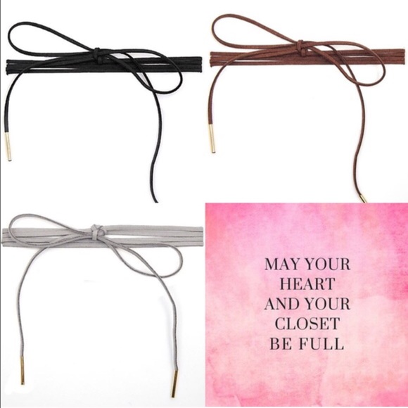 🚨1 HR SALE🚨Anna suede choker necklace - BROWN - Picture 4 of 4