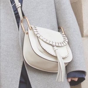 Chloé Off-White Studded Hudson Bag