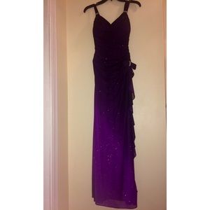 Purple Ombré Formal Dress
