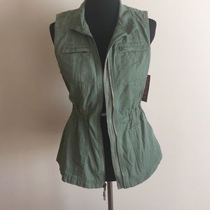 Olive Green Military Vest