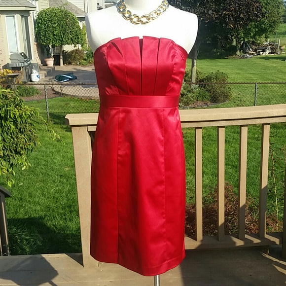 The Limited Dresses & Skirts - The Limited sexy strapless ruby red dress NWOT