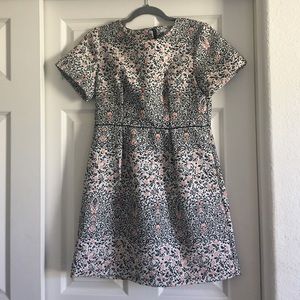 HM H&M floral embroidered dress sz 10