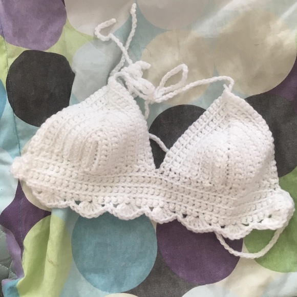 White Crotchet Bralette
