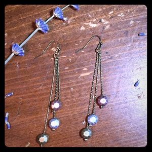 Mixed-Metal Rain Drop Earrings!!