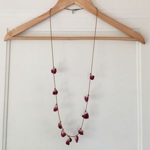 American Eagle Crochet Flower Necklace