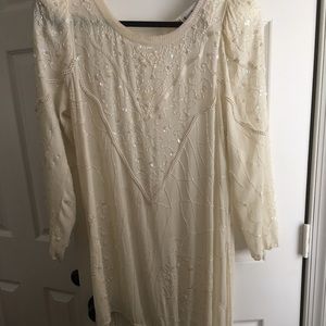Vintage white dears fringe dress size 12