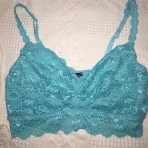 Pretty turquoise bralette by Cosabella