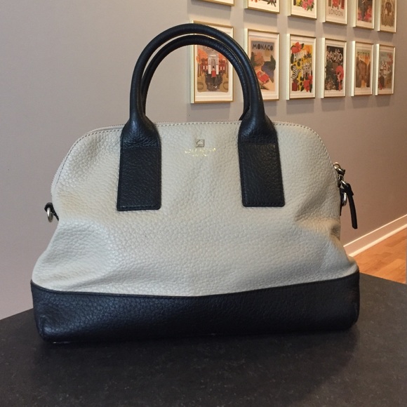 Kate Spade - Black and Cream Tote with Strap