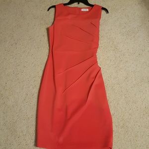 Stunning Coral Calvin Klein Dress
