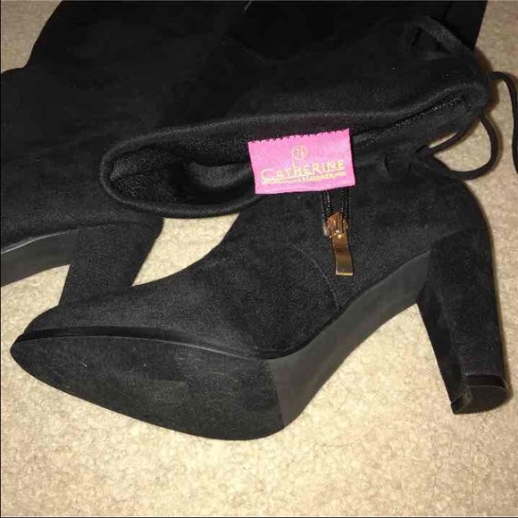 catherine malandrino knee high boots - Picture 3 of 4