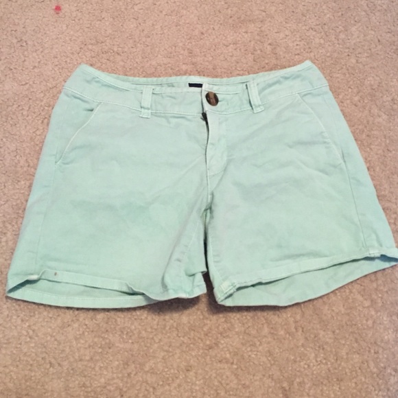 American Eagle Teal Jean Shorts