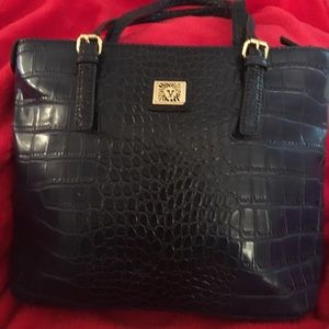 Anne Klein navy shoulder bag - fantastic condition