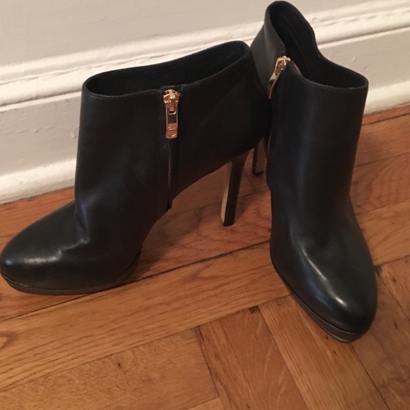 Vince Camuto Elvin Bootie with Gold metal detail