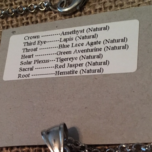 7 Stone Chakra Necklace - Picture 3 of 4