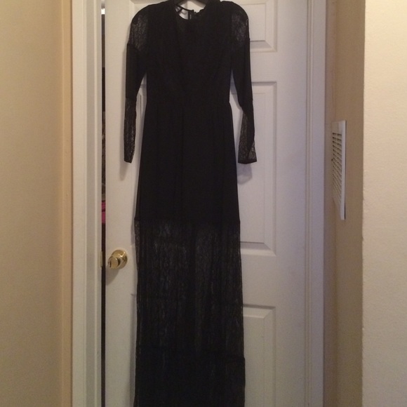 Black and beautiful open back bcbg dress