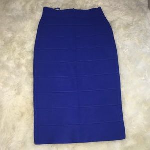 Bcbg royal blue size medium bandage skirt