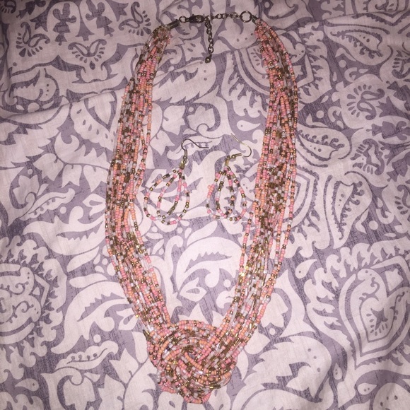 Necklace and earrings