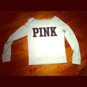 Victoria Secret Pink Cut-off Sweater