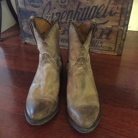 Old Gringo Yippee KiYay cowboy boots 7.5 tan brown - Picture 2 of 4