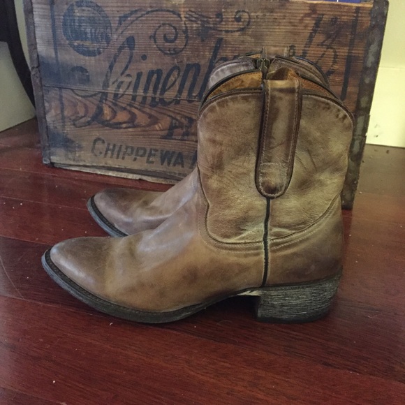 Old Gringo Yippee KiYay cowboy boots 7.5 tan brown - Picture 3 of 4