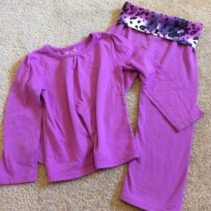 Purple yoga set