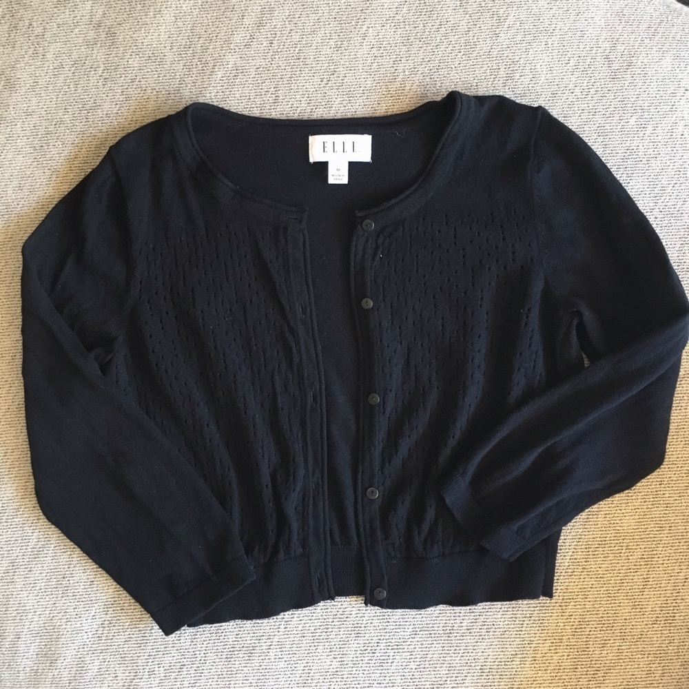 Black cardigan