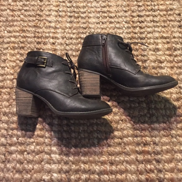 Dark brown ankle boots