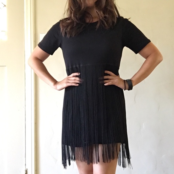 Top Shop fringe dress / long top